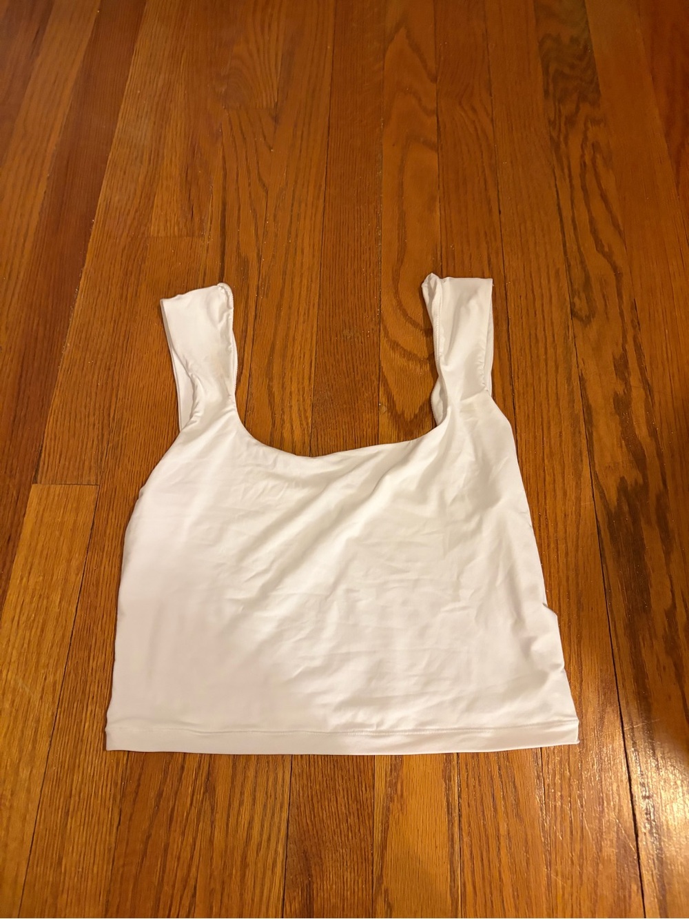 White Tank Crop Top